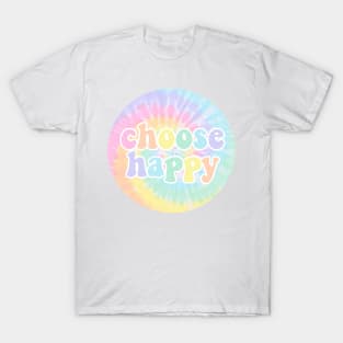 Choose Happy Tie Dye T-Shirt